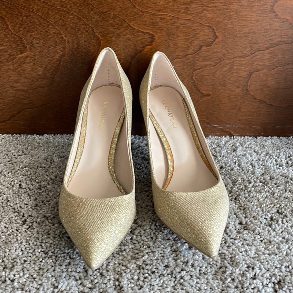 Gold heels